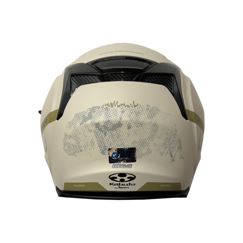 Kabuto Exceed 2 Dune Helmet (FREE SENA E30 INTERCOM & HEVIK HELMET BAG)