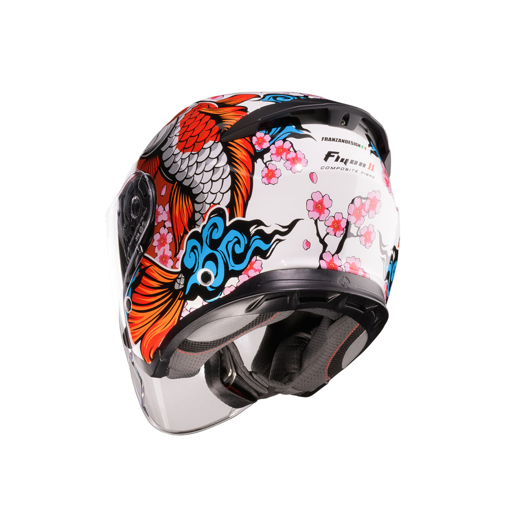 CABERG Flyon II Koi Helmet (FREE SENA E30 AND HEVIK HELMET BAG)