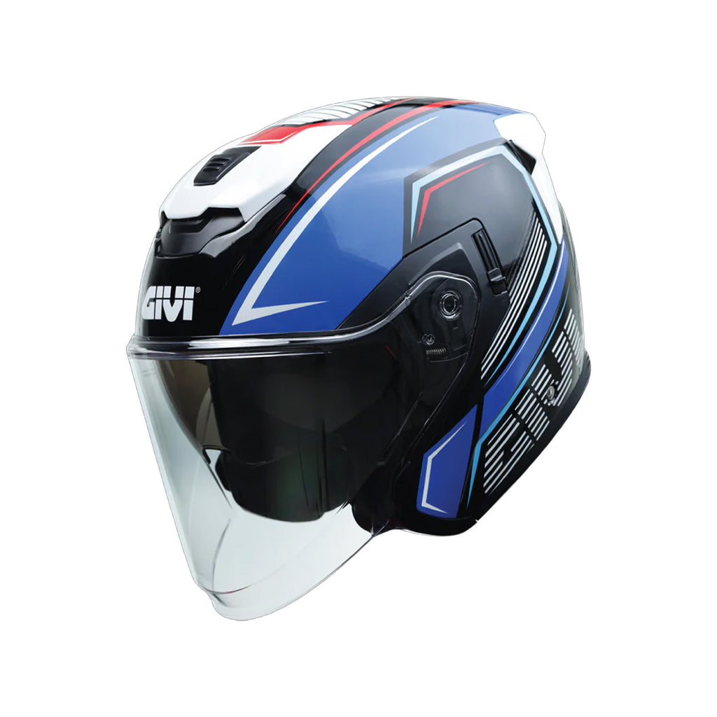 GIVI M37.0 Graphic Azure Helmet (FREE HEVIK HELMET BAG)