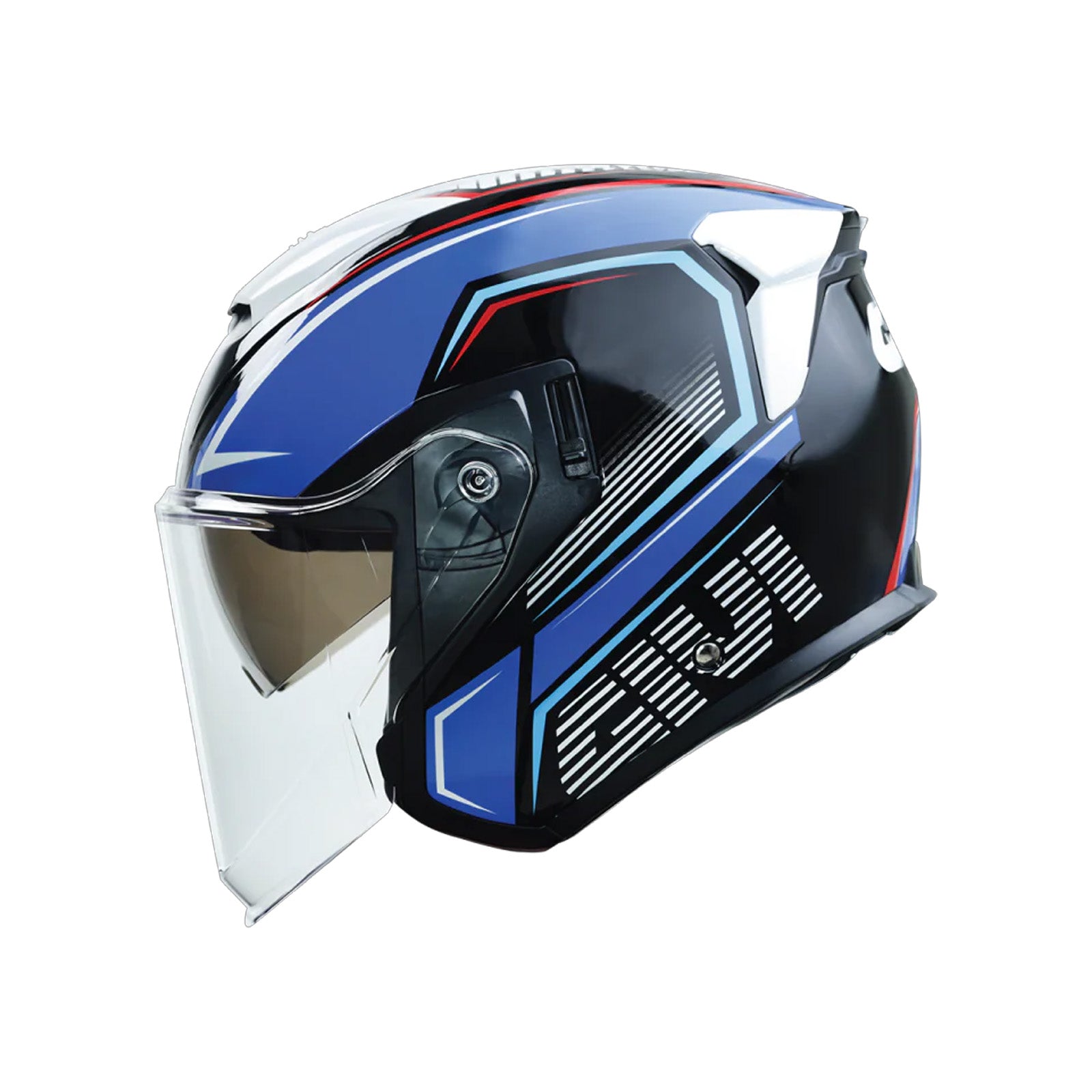 GIVI M37.0 Graphic Azure Helmet (FREE HEVIK HELMET BAG)