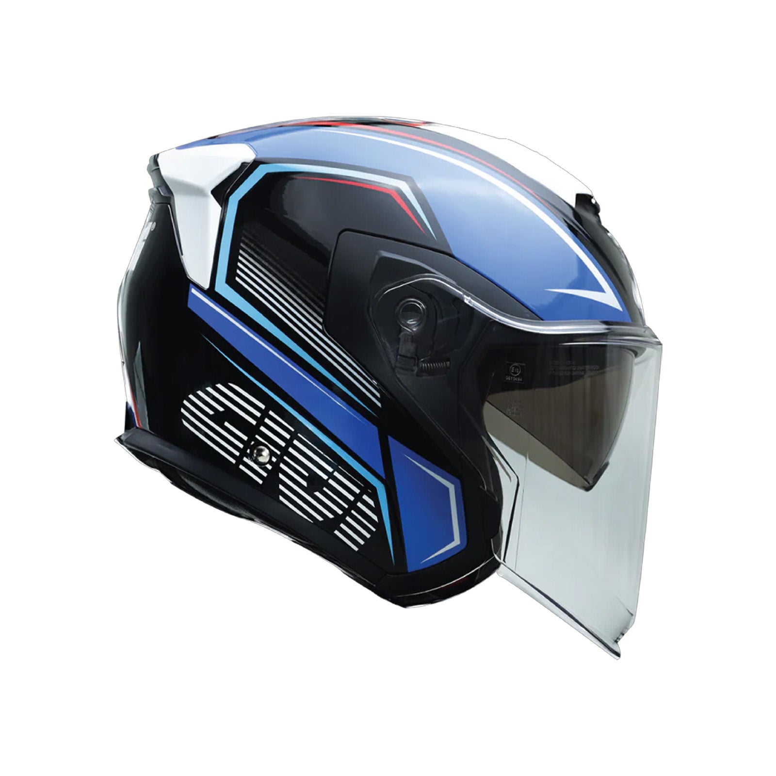 GIVI M37.0 Graphic Azure Helmet (FREE HEVIK HELMET BAG