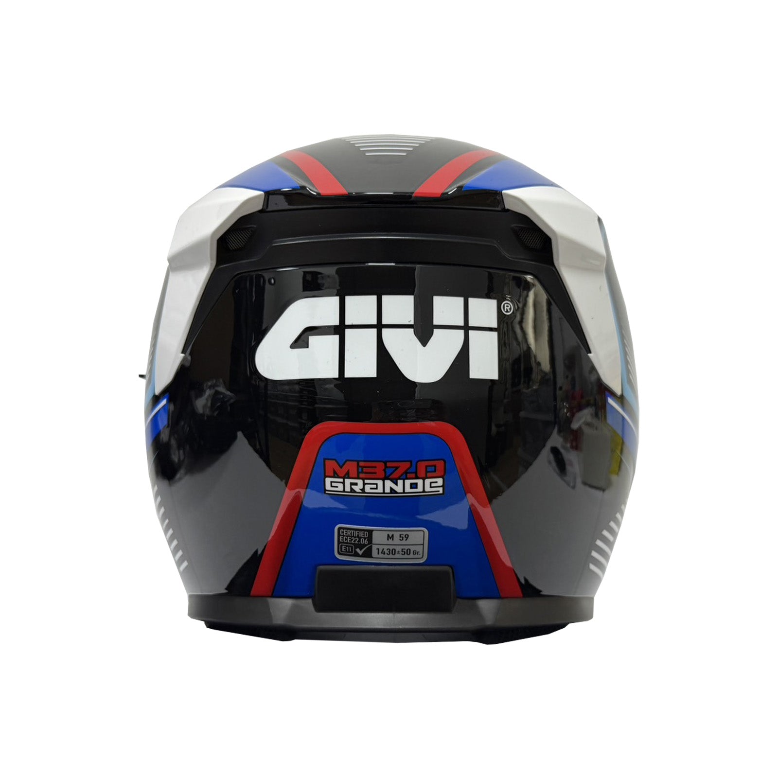 GIVI M37.0 Graphic Azure Helmet (FREE HEVIK HELMET BAG