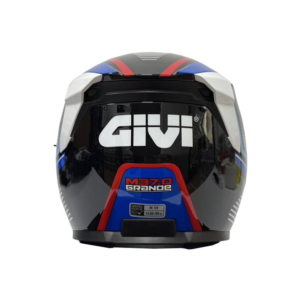 GIVI M37.0 Graphic Azure Helmet (FREE HEVIK HELMET BAG)
