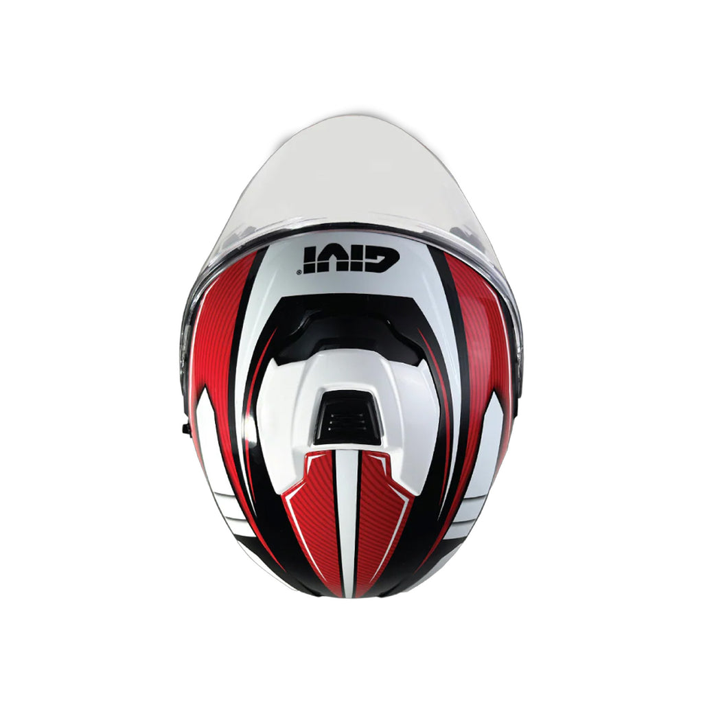 GIVI M37.0 Graphic Rosso Helmet (FREE HEVIK HELMET BAG)