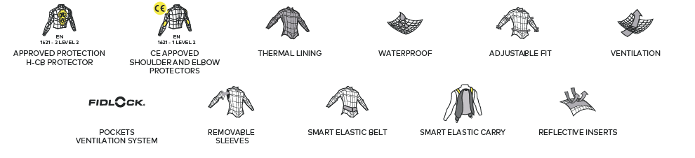 Hevik Maestrale 2 Jacket Body + Mesh Sleeves