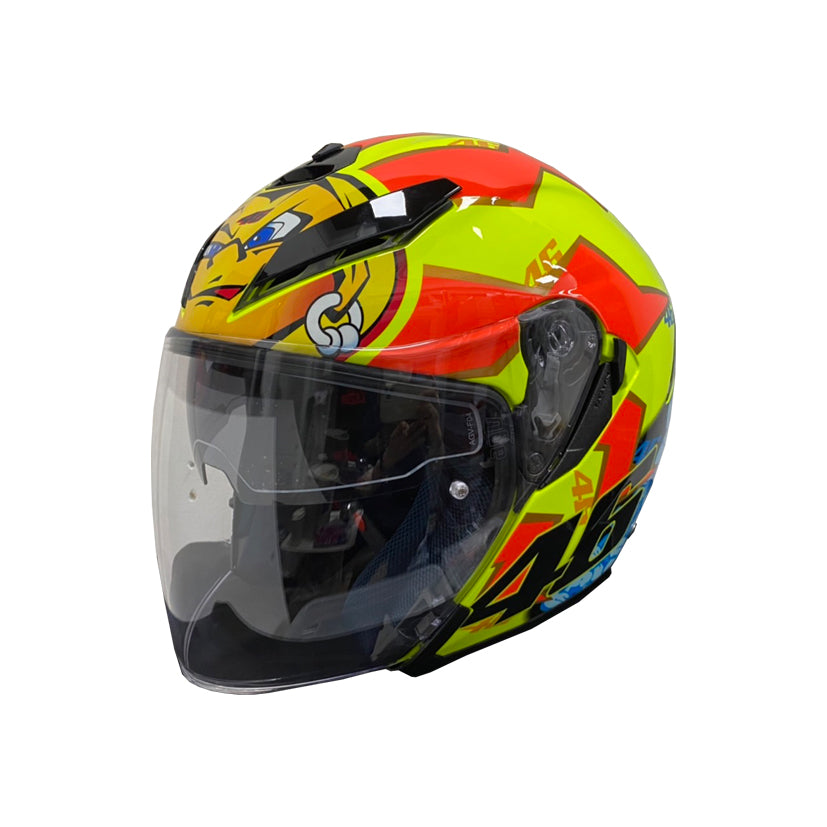 AGV K-5 Jet Top Rossi Soleluna 2001 Helmet (Asian fit) FREE PARANI M10 – Singapore Racing World