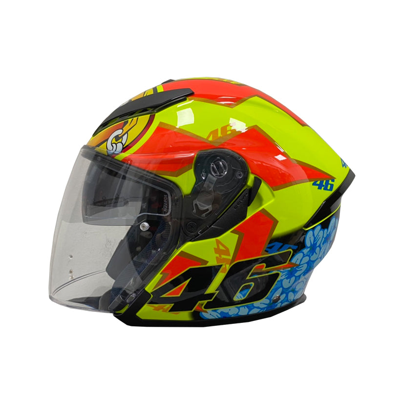 AGV K-5 Jet Top Rossi Soleluna 2001 Helmet (Asian fit) FREE PARANI M10 BLUETOOTH INTERCOM & HEVIK HELMET BAG