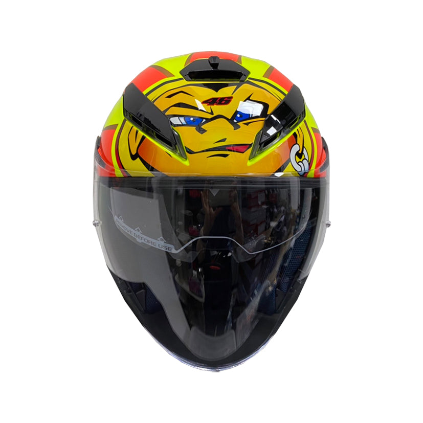 AGV K-5 Jet Top Rossi Soleluna 2001 Helmet (Asian fit) FREE PARANI M10 BLUETOOTH INTERCOM & HEVIK HELMET BAG