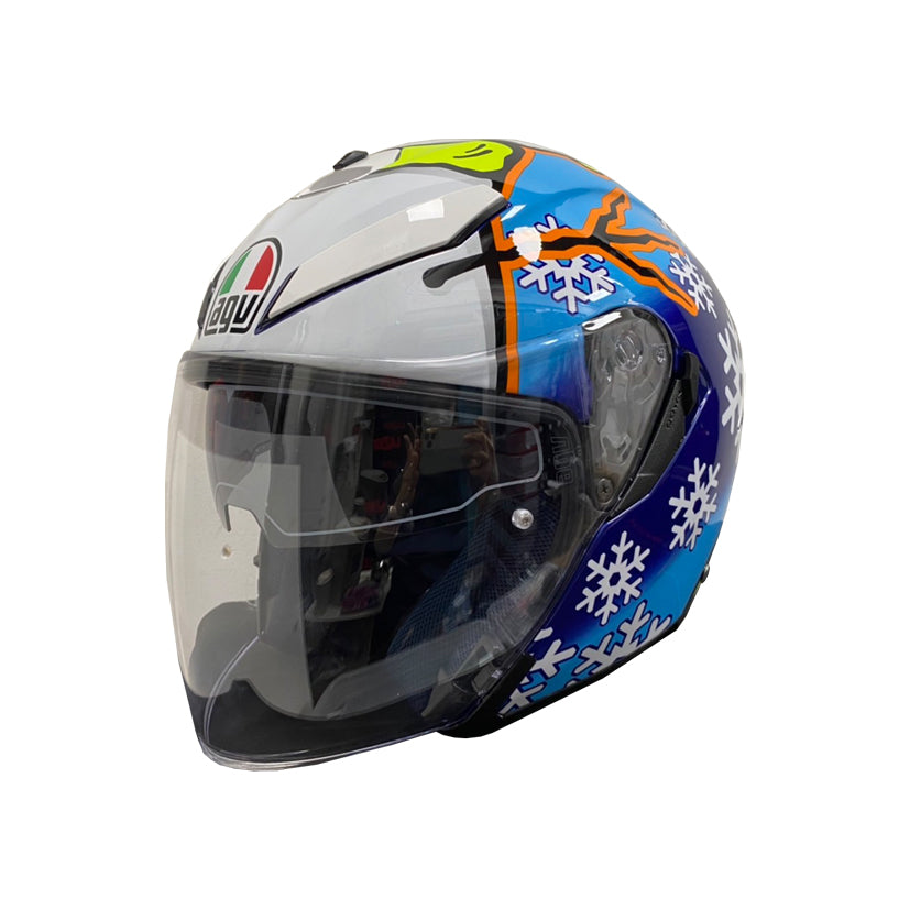 AGV K-5 Jet Top Rossi Winter Test 2016 Helmet (Asian fit) FREE PARANI M10 BLUETOOTH INTERCOM & HEVIK HELMET BAG