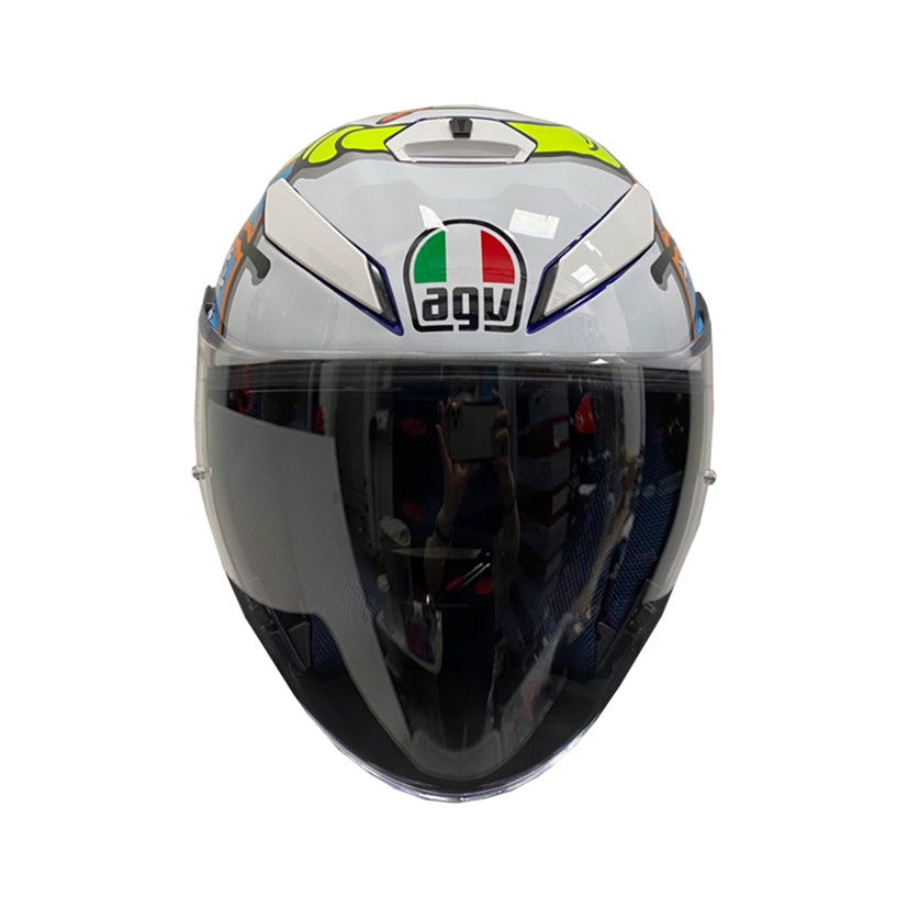 AGV K-5 Jet Top Rossi Winter Test 2016 Helmet (Asian fit) FREE PARANI M10 BLUETOOTH INTERCOM & HEVIK HELMET BAG
