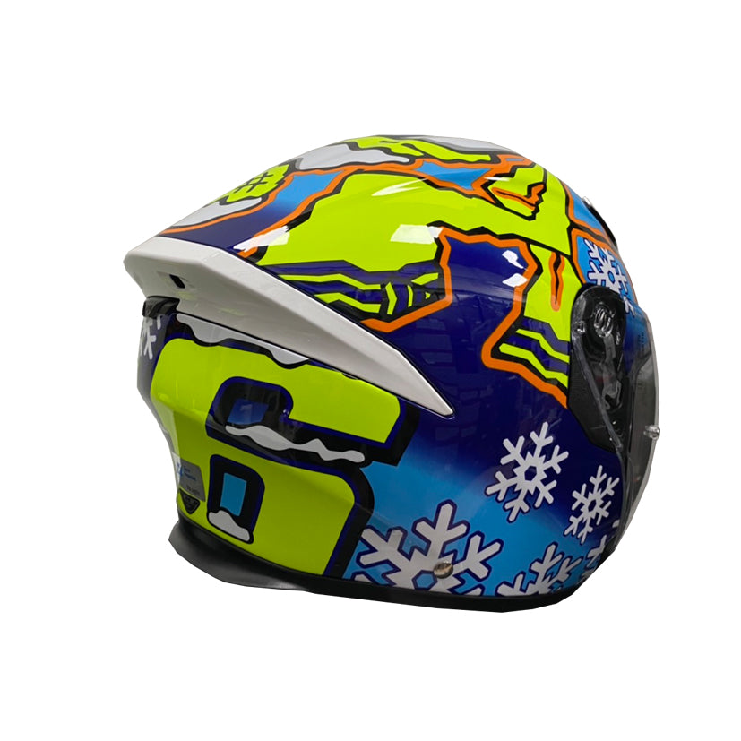 AGV K-5 Jet Top Rossi Winter Test 2016 Helmet (Asian fit) FREE PARANI M10 BLUETOOTH INTERCOM & HEVIK HELMET BAG