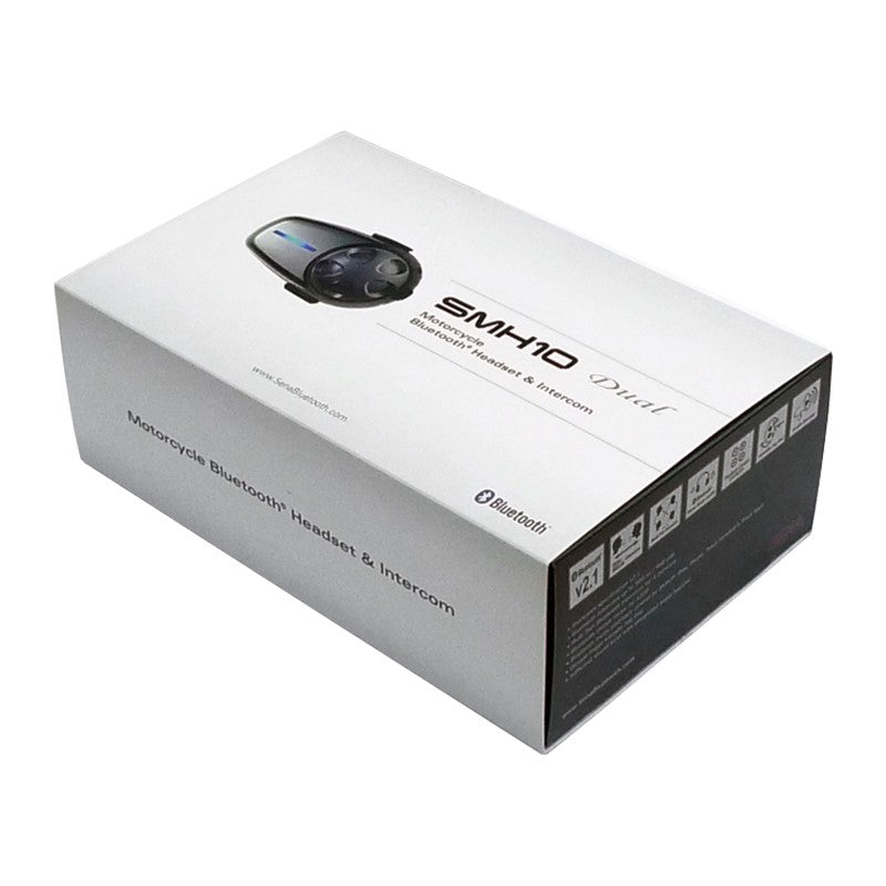 Sena SMH10 Bluetooth Headset & Intercom with Universal Microphone Kit Dual Pack