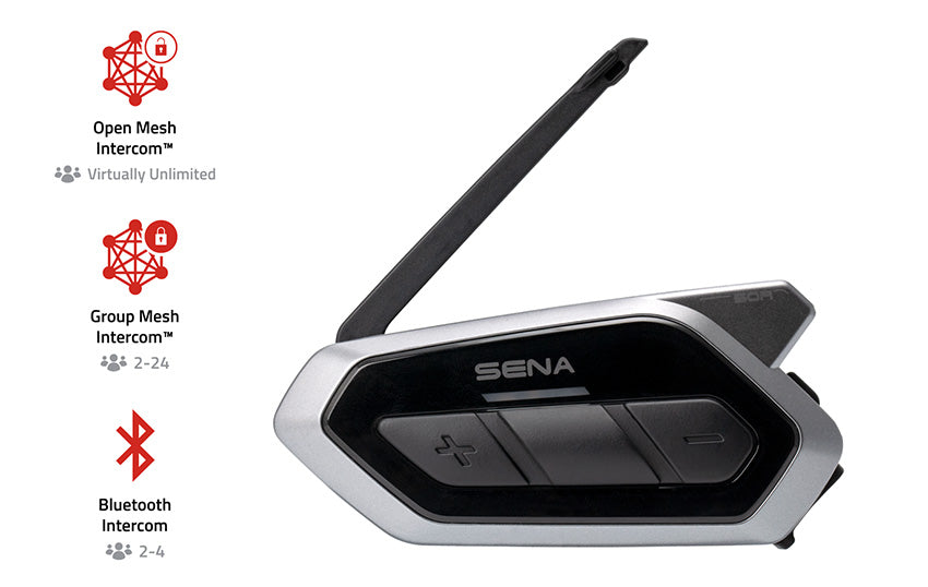 Sena 50R Mesh 2.0 Intercom™ Communication System with Premium Sound By Harman Kardon (Single Pack)