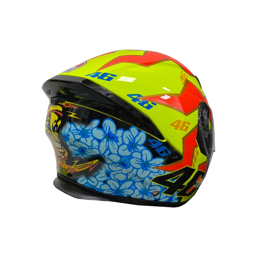 AGV K-5 Jet Top Rossi Soleluna 2001 Helmet (Asian fit) FREE HEVIK HELMET  BAG – Singapore Racing World